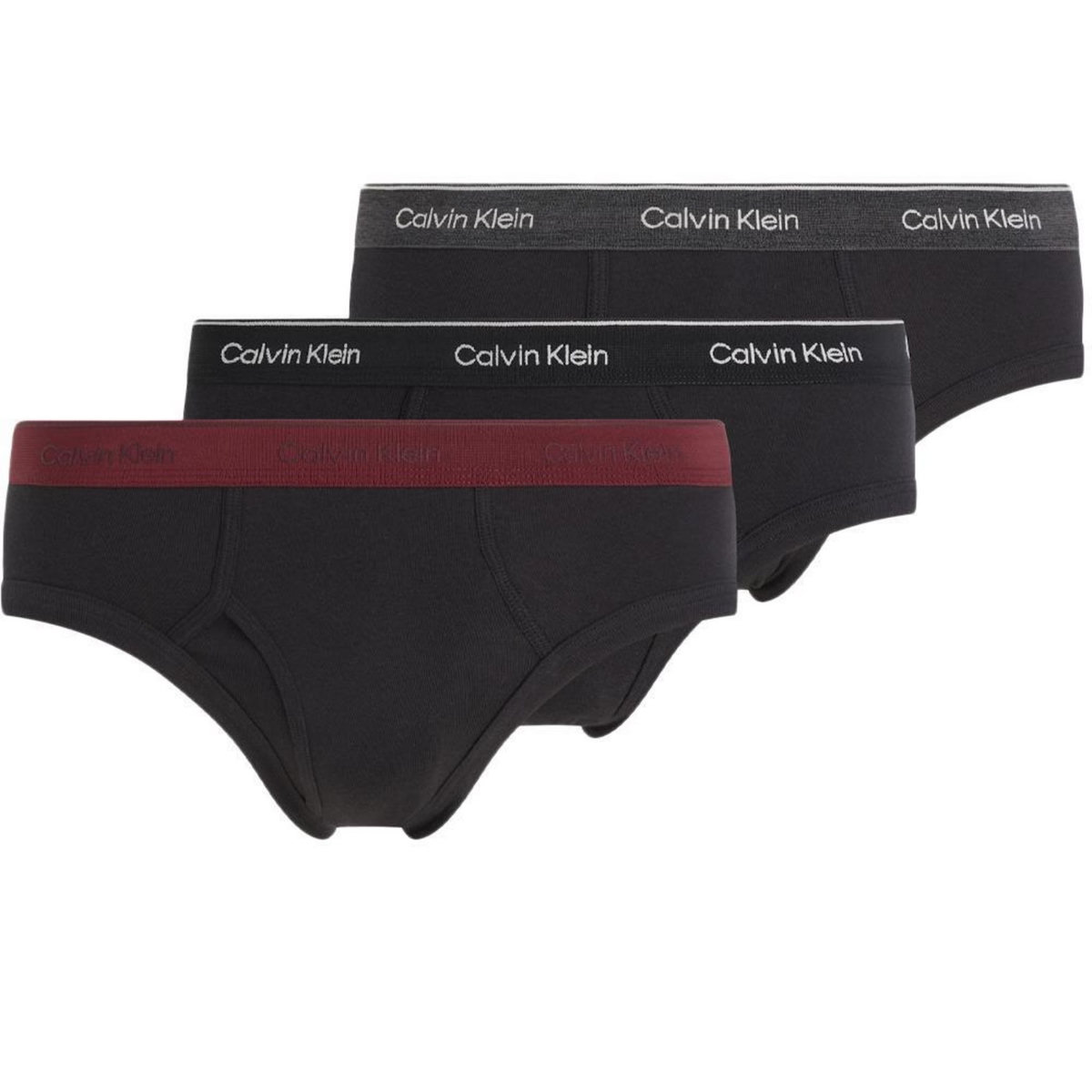 CALVIN KLEIN JEANS X3 lips /Bordeaux Homme Calvin Klein Jeans Hip Brief 3