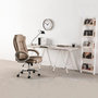 Voir la diapositive 5 : VS VENTA-STOCK Chaise de Bureau Karen Elevable et Fauteuil inclinable en Simili Cuir Taupe