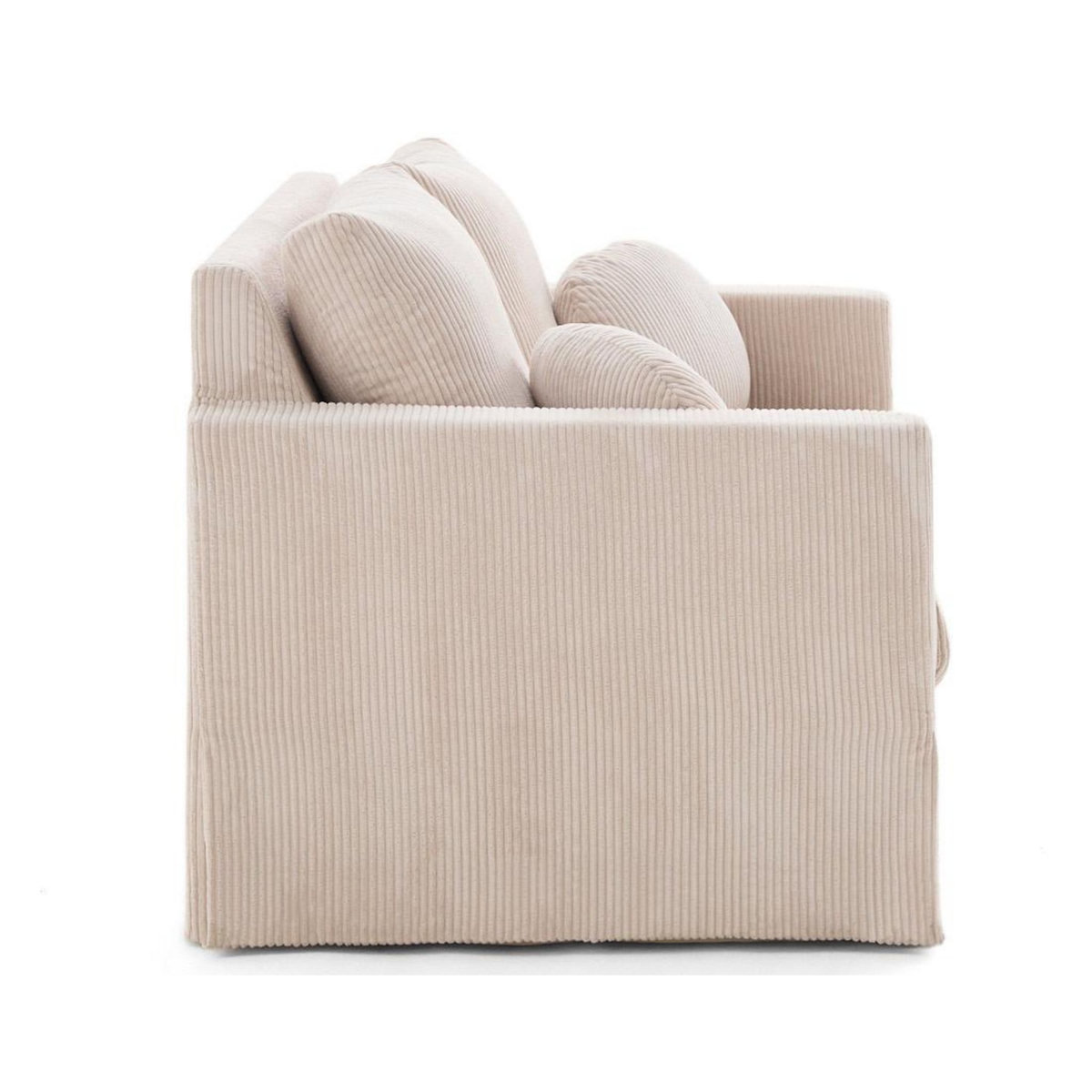 LISA DESIGN Serena - canapé droit déhoussable 2 places en velours côtelé