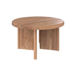 Rendez vous déco Table basse ronde en bois de teck recyclé D80 cm-Bana