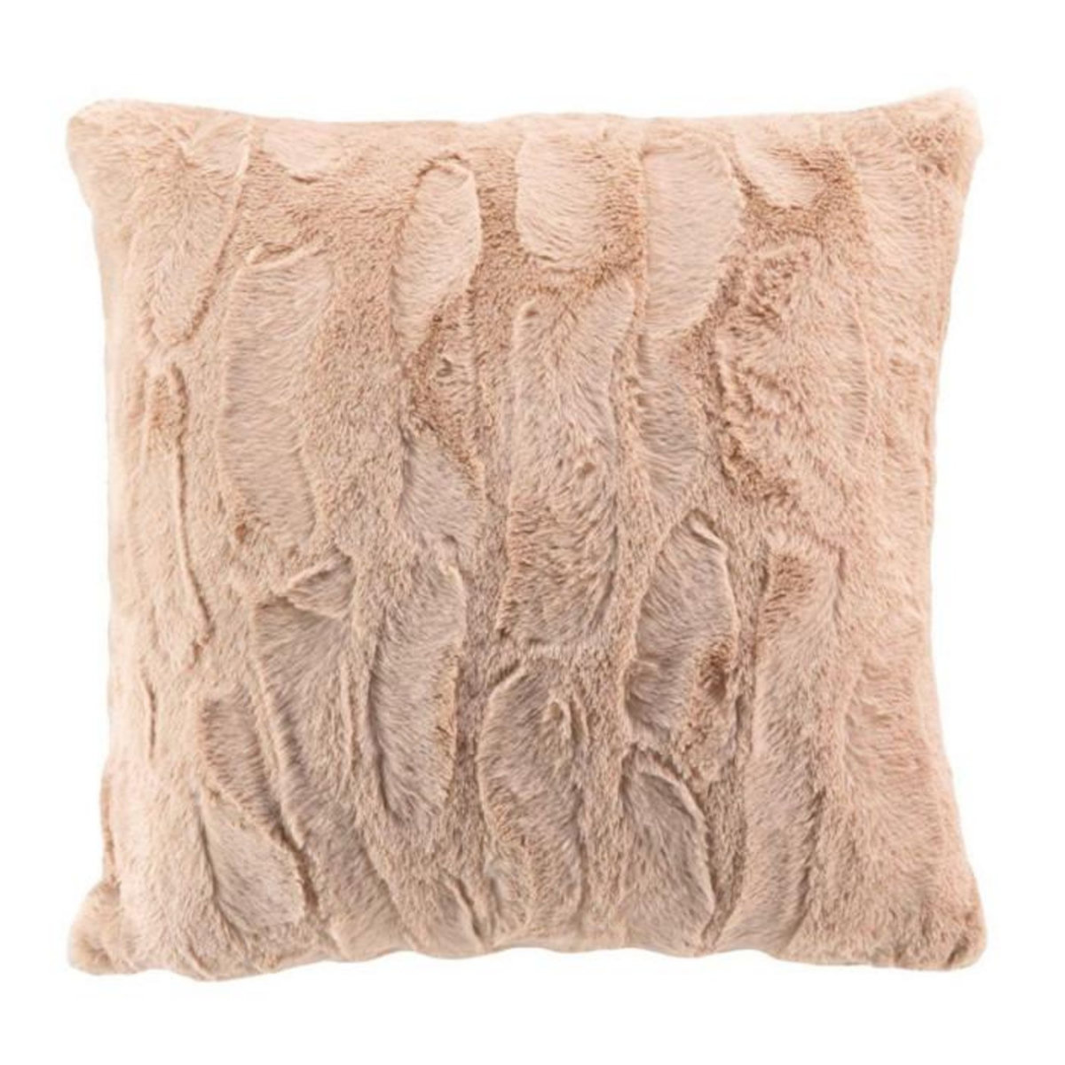 Paris Prix Housse de Coussin Imitation Fourrure  Foxy  40x40cm Sable