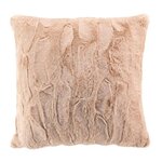 Paris Prix Housse de Coussin Imitation Fourrure  Foxy  40x40cm Sable