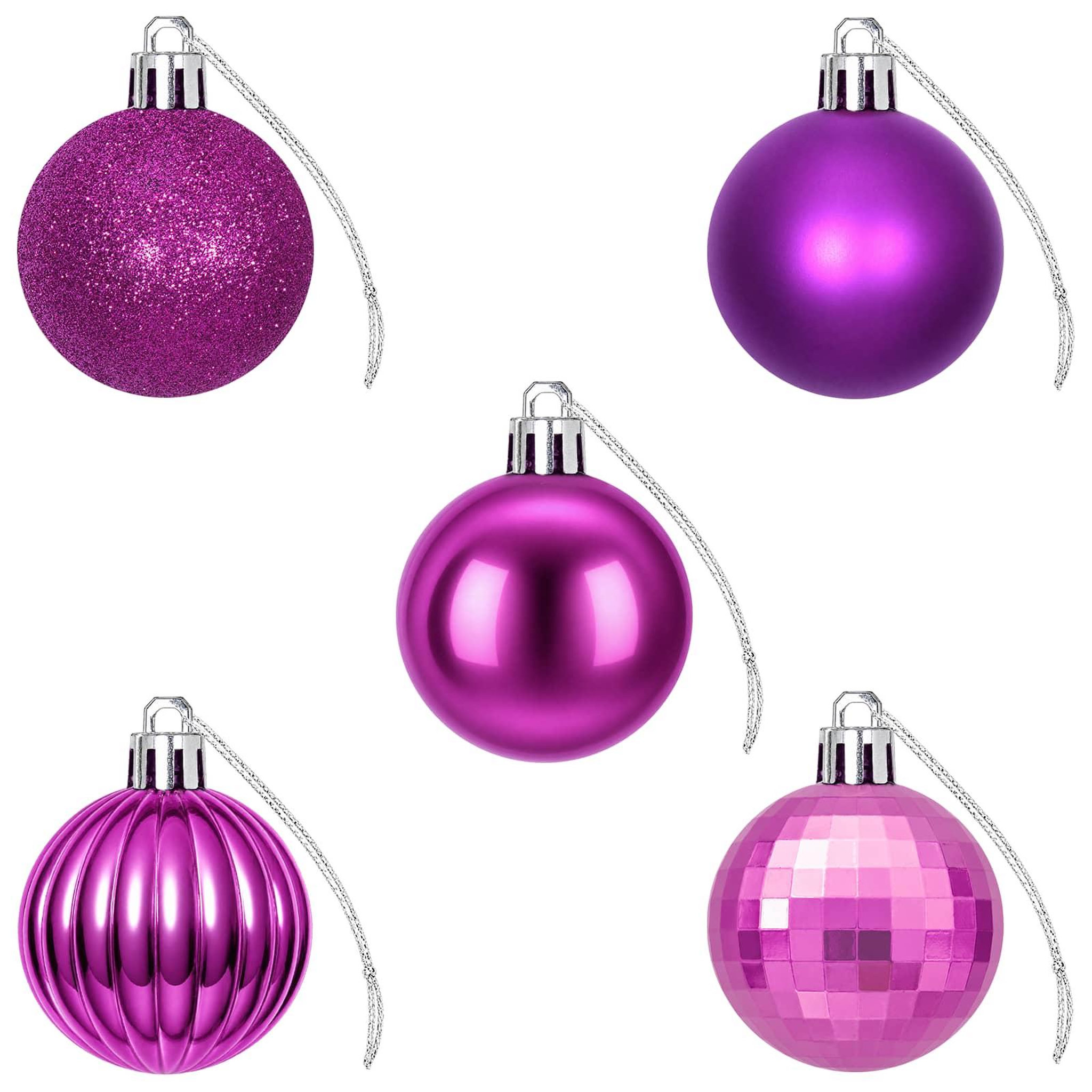 Voir la diapositive 5 : VIDAXL Ensemble de boules de Noël 100 pc Lilas 4 cm Polystyrene