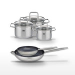 ELO Lot 2 Poêles céramiques 24/32cm et 3 Faitouts Elo Profi Therm Platinum