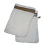 Voir la diapositive 2 : ACTUEL Lot 2 Gants de toilette fantaisies en coton 450gr/m²
