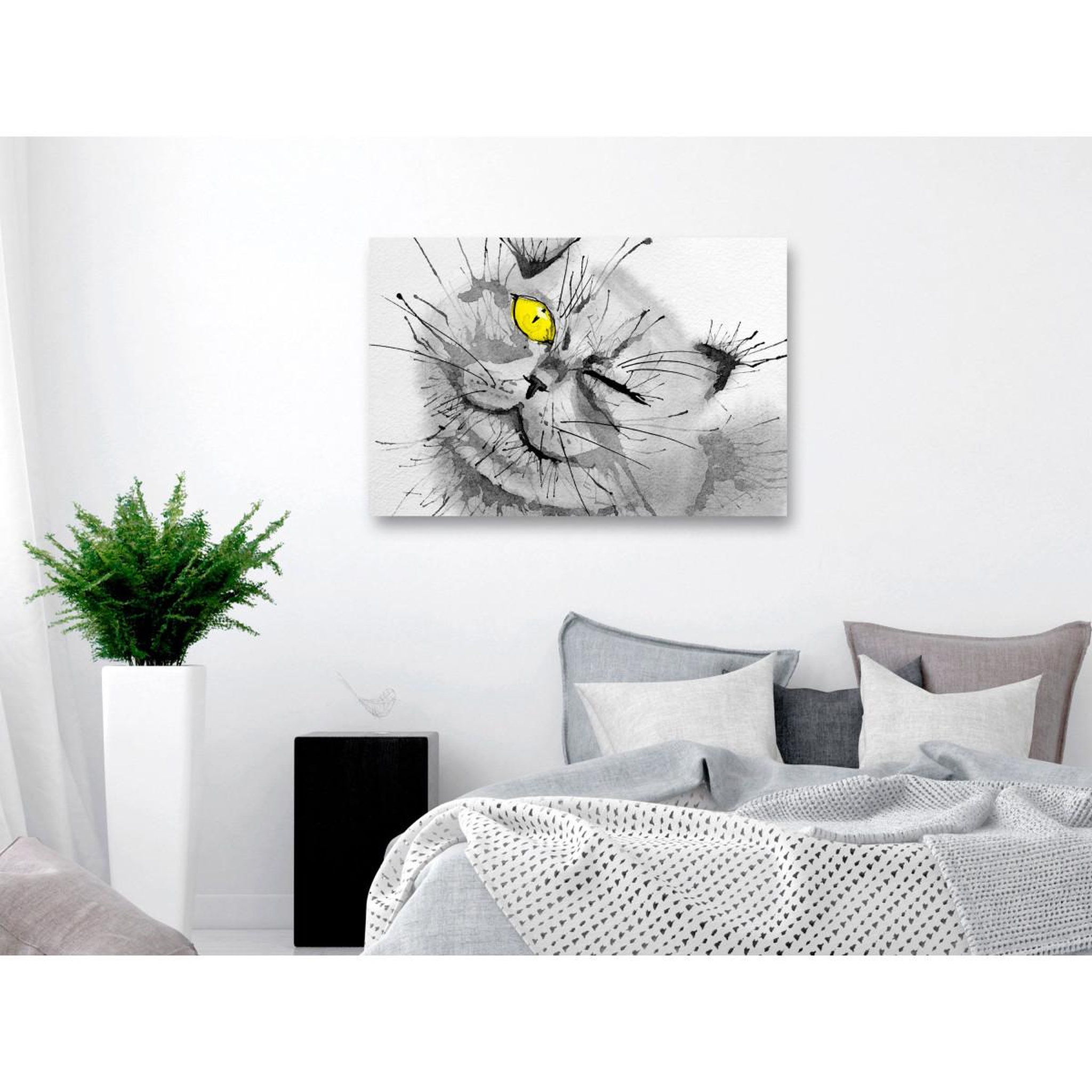 Voir la diapositive 2 : Paris Prix Tableau Imprimé  Happy Look Wide Yellow