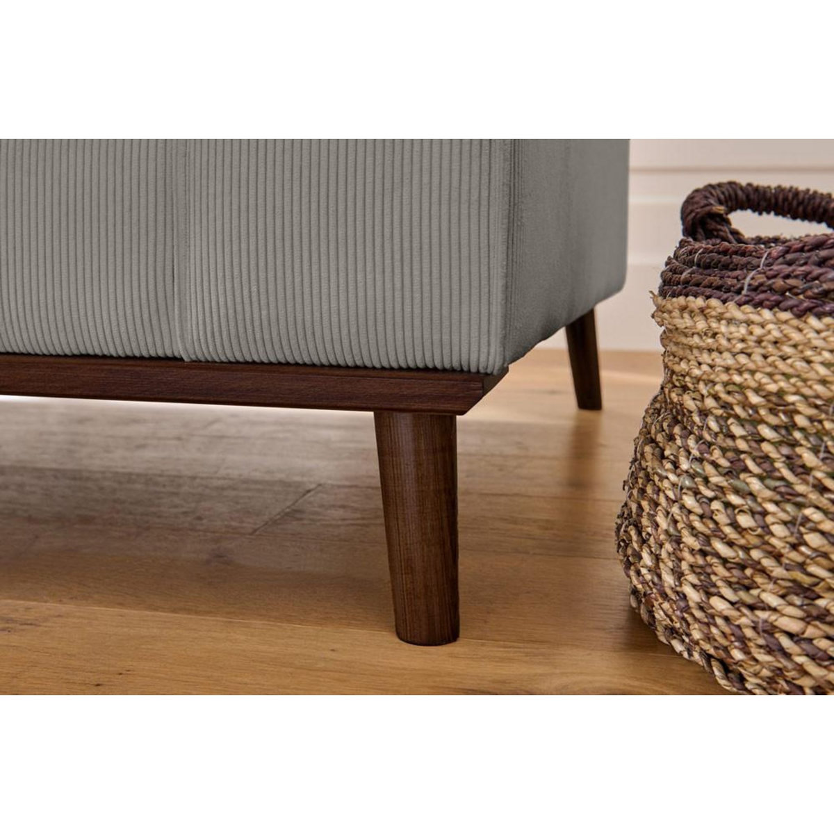 LISA DESIGN Albane - canapé d'angle gauche - 4 places - en velours côtelé