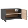 Voir la diapositive 5 : VIDAXL Armoire murale Gris 60x30x30 cm Bois de pin massif
