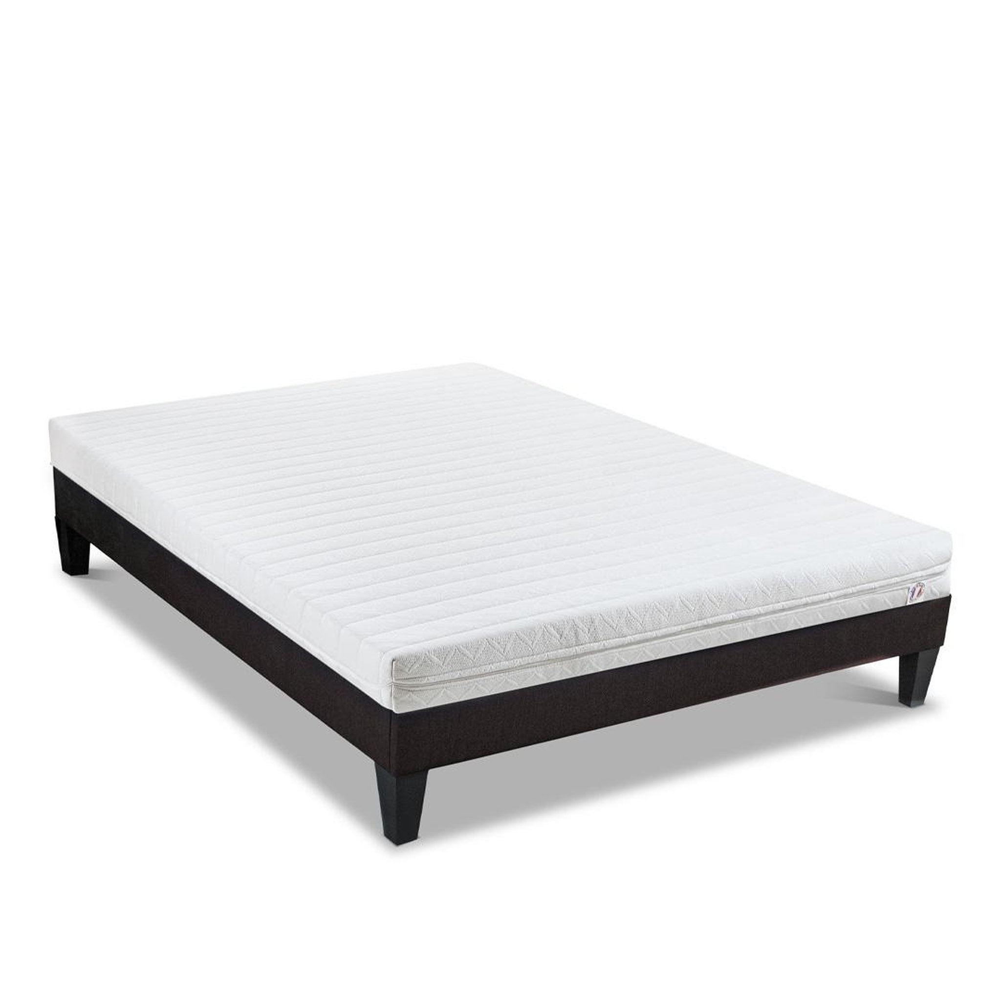 Voir la diapositive 3 : OLYMPE LITERIE Olympe literie | ensemble egio | matelas latex like + sommier bois