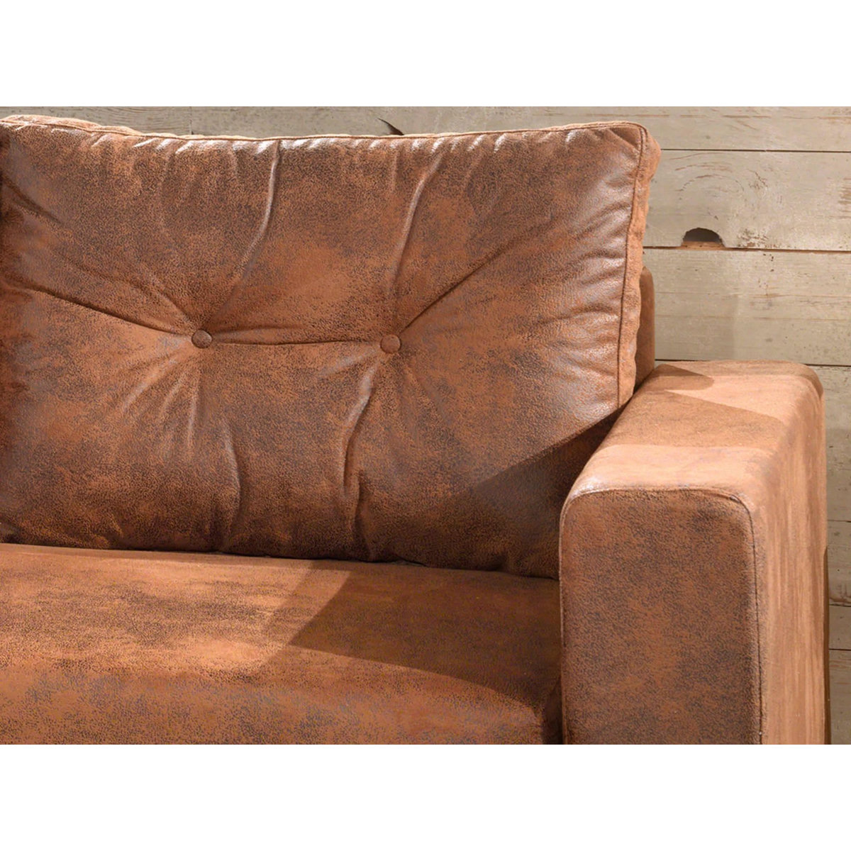 BEST MOBILIER Nordic - canapé d'angle l - 5 places - convertible - industriel vintage - gauche