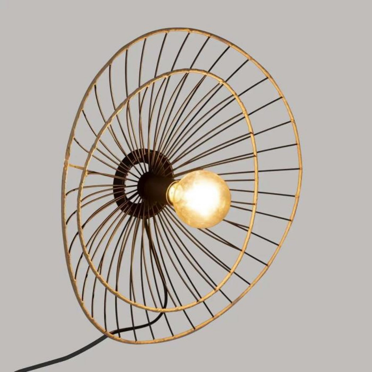 ATMOSPHERA Applique Murale en Métal Design  Alara  45cm Noir