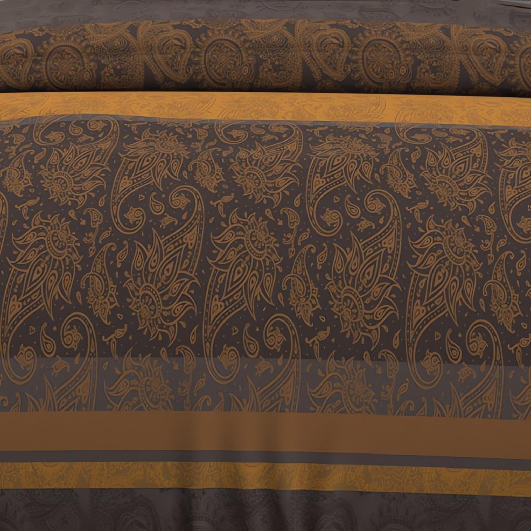 Voir la diapositive 3 : SOLEIL D'OCRE Parure housse de couette en coton 57 fils CACHEMIRE, par Soleil d'Ocre