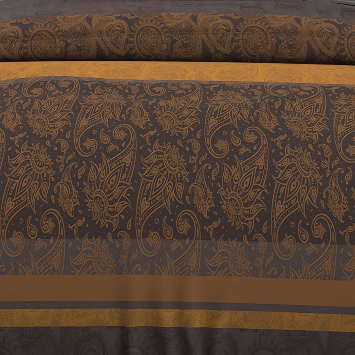 SOLEIL D'OCRE Parure housse de couette en coton 57 fils CACHEMIRE, par Soleil d'Ocre