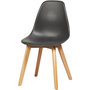 Voir la diapositive 3 : Paris Prix Lot de 4 Chaises Scandinaves  Pesuo  82cm Noir