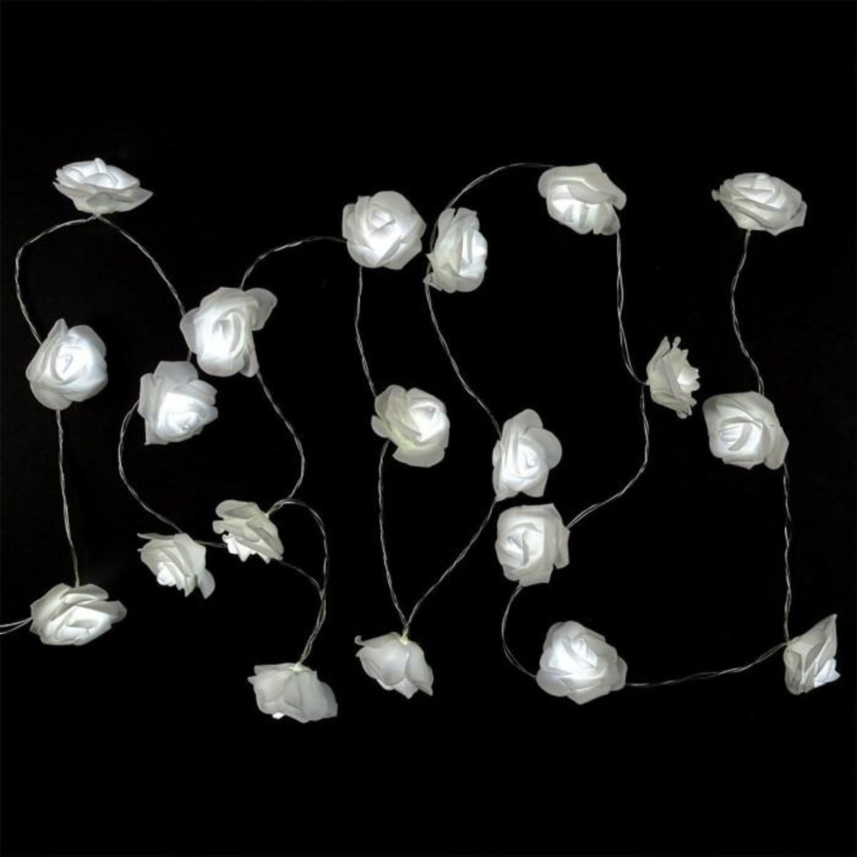 Paris Prix Guirlande Lumineuse 20 LED  Rose  350cm Blanc