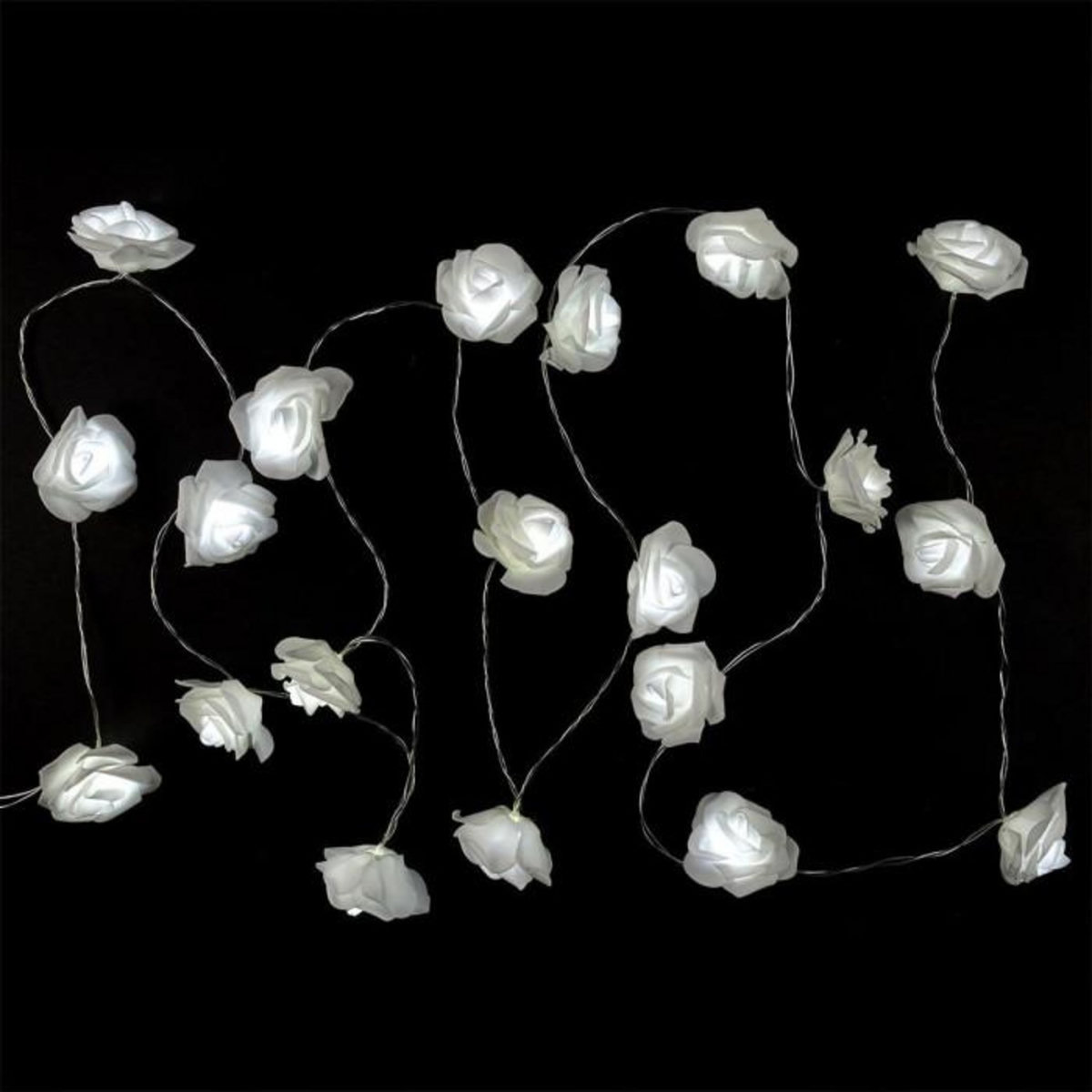 Paris Prix Guirlande Lumineuse 20 LED  Rose  350cm Blanc