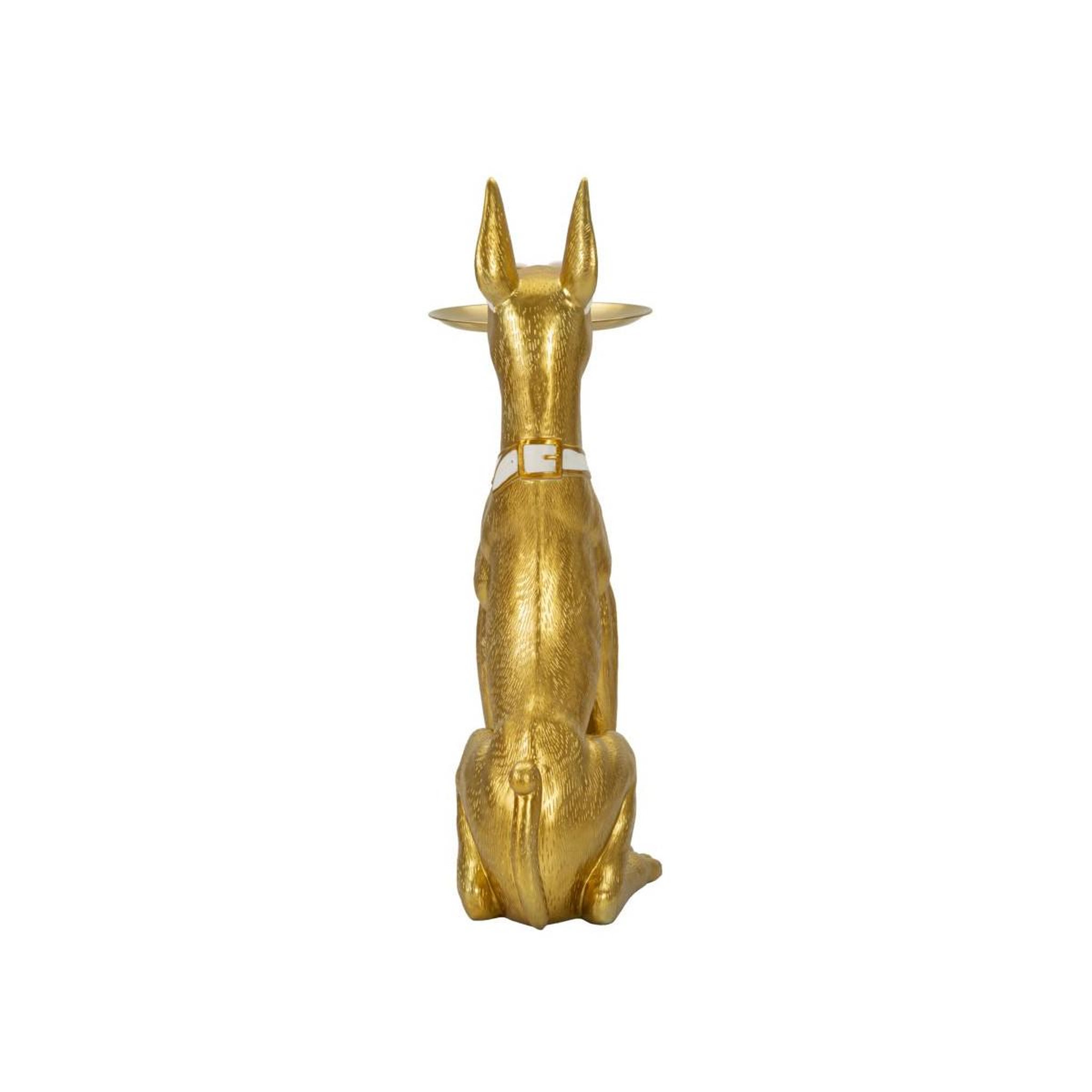 Voir la diapositive 5 : Paris Prix Vide-Poche Statue Chien  Muscle  91cm Or