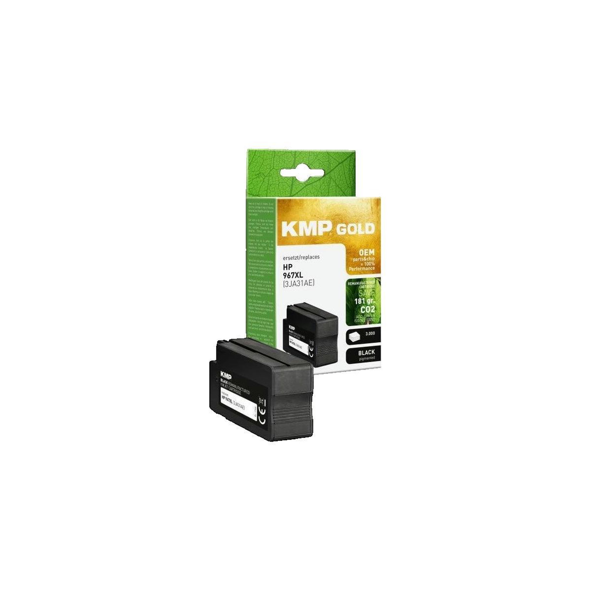 Voir la diapositive 2 : HP Cartouche d'encre KMP HP 967XL (3JA31AE) Noir 70 ml