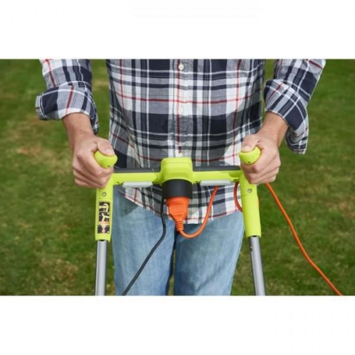 Ryobi Tondeuse a Gazon RYOBI -   1800 W - Ø coupe 40 cm - ramassage et mulching - double poignée Vertebrae™ - RLM18E40H