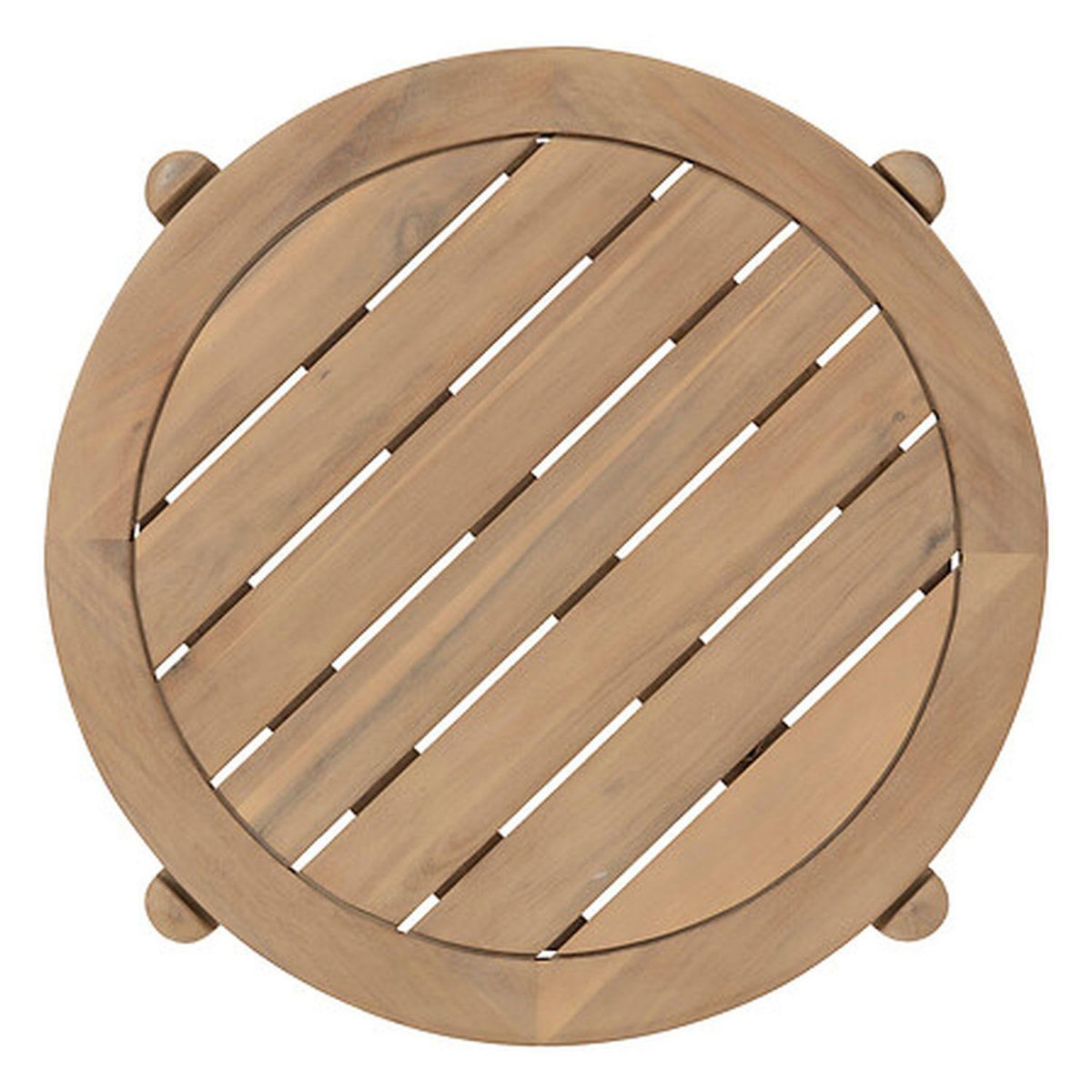 HESPERIDE Table de jardin d'appoint ronde en bois DEONA - Marron