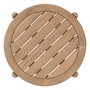 Voir la diapositive 4 : HESPERIDE Table de jardin d'appoint ronde en bois DEONA - Marron