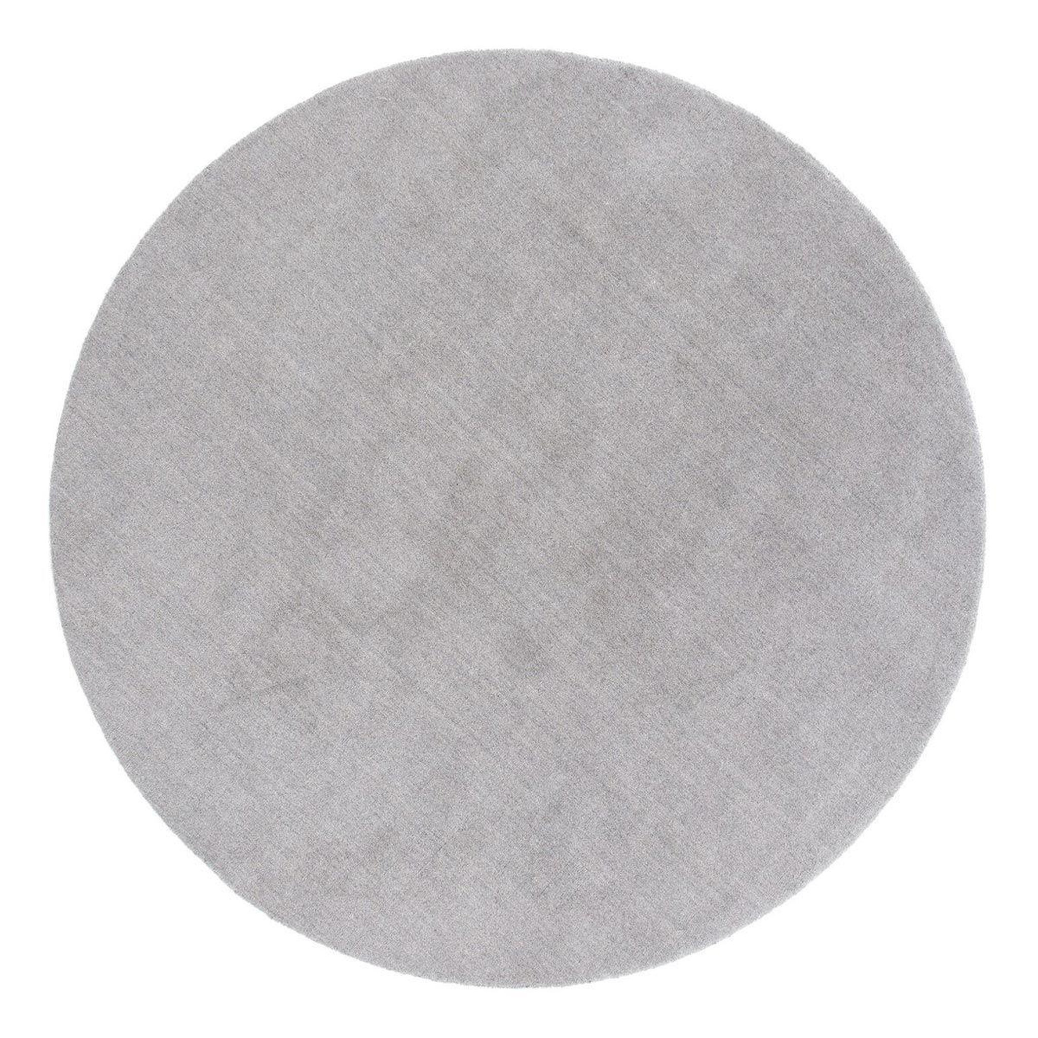Paris Prix Tapis déco rond en laine  ulla  200cm gris clair