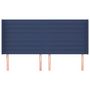 Voir la diapositive 3 : VIDAXL Tete de lit avec oreilles Bleu 203x16x118/128 cm Tissu