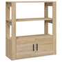 Voir la diapositive 2 : VIDAXL Buffet Chene sonoma 80x30x90 cm Bois d'ingenierie