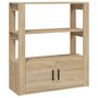 Voir la diapositive 2 : VIDAXL Buffet Chene sonoma 80x30x90 cm Bois d'ingenierie