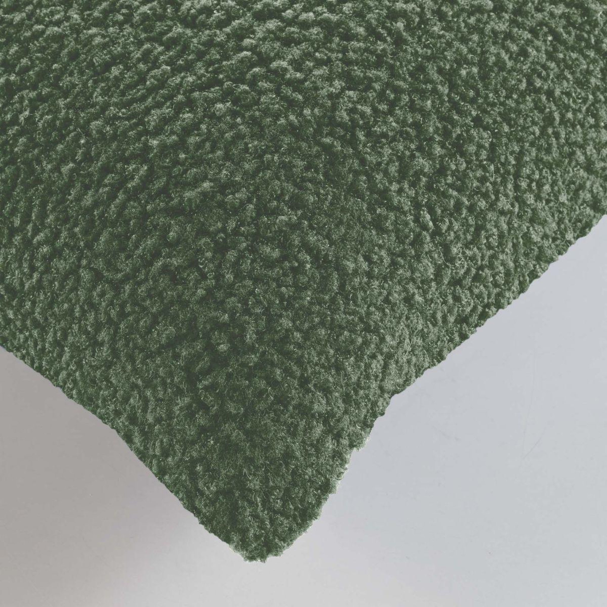 Voir la diapositive 3 : Douceur d'Intérieur Housse de coussin en tissu bouclette  woolen  40x40cm vert sauge