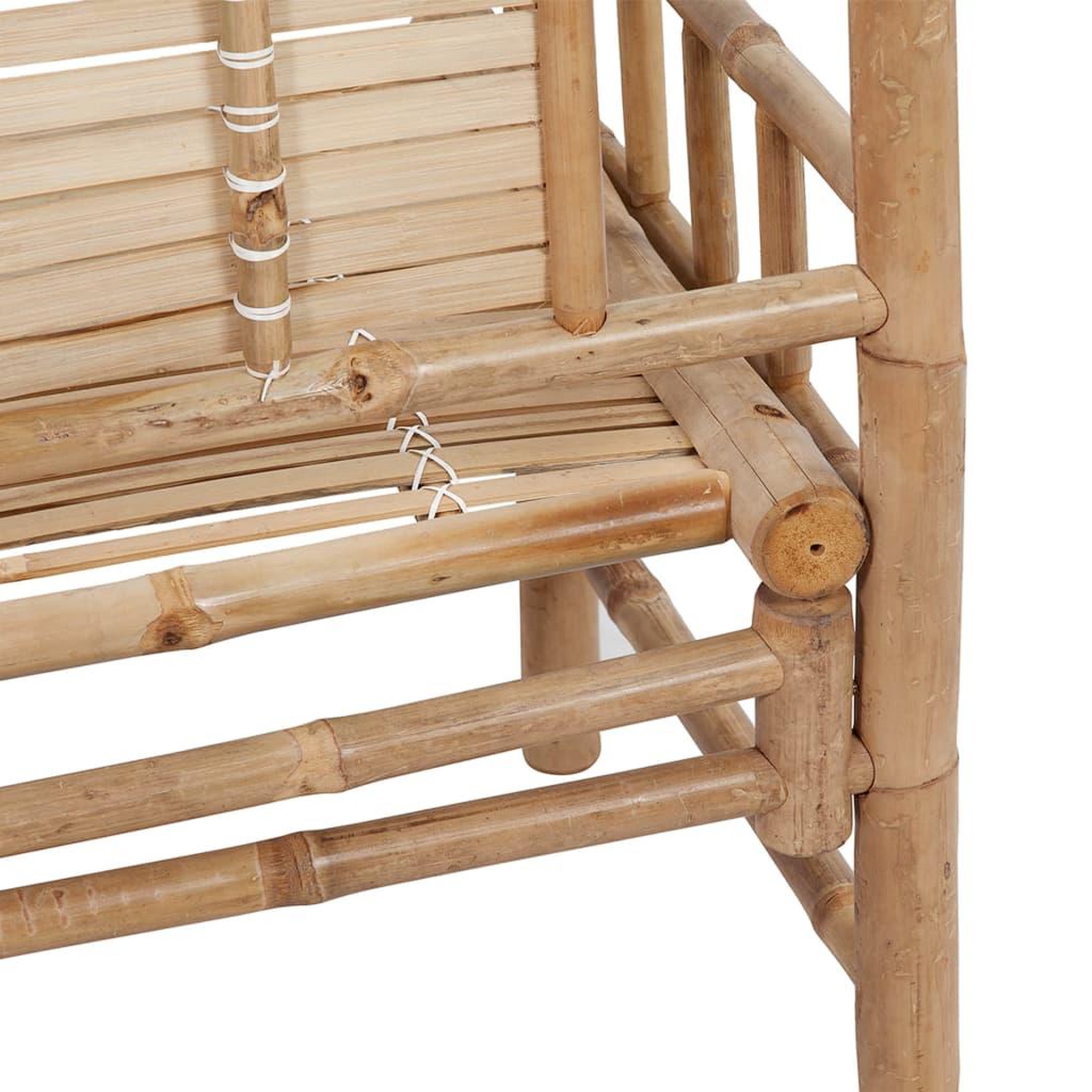Voir la diapositive 5 : VIDAXL Banc de jardin avec coussin 120 cm bambou