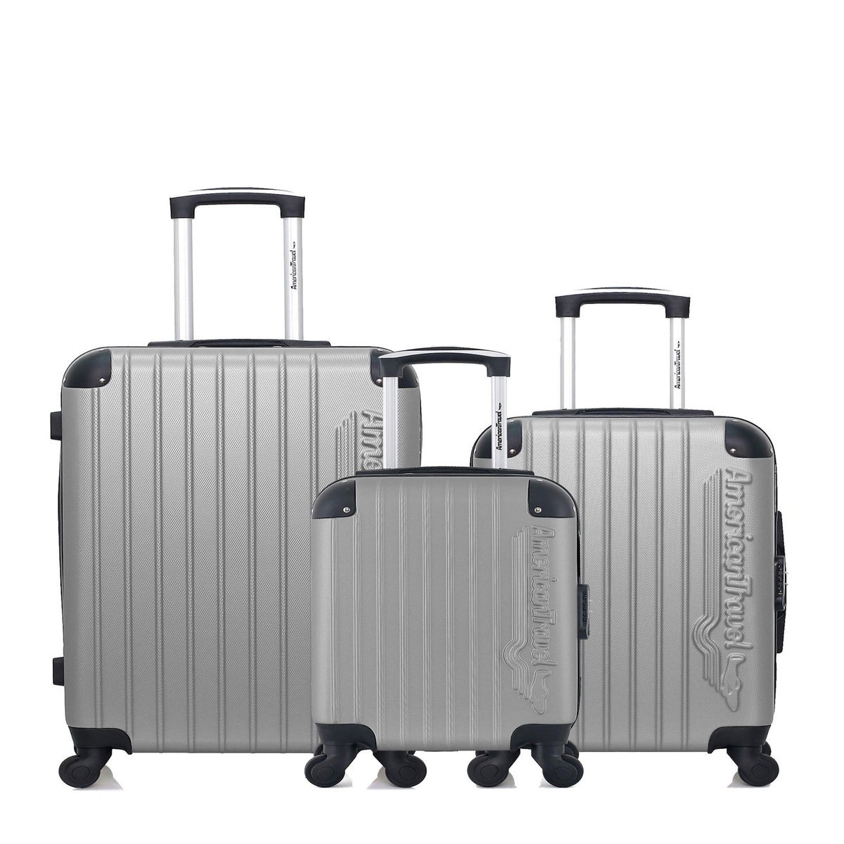 AMERICAN TRAVEL AMERICAN TRAVEL - Lot de 3 - Valise weekend, valise cabine et valise cabine XXS BUDAPEST