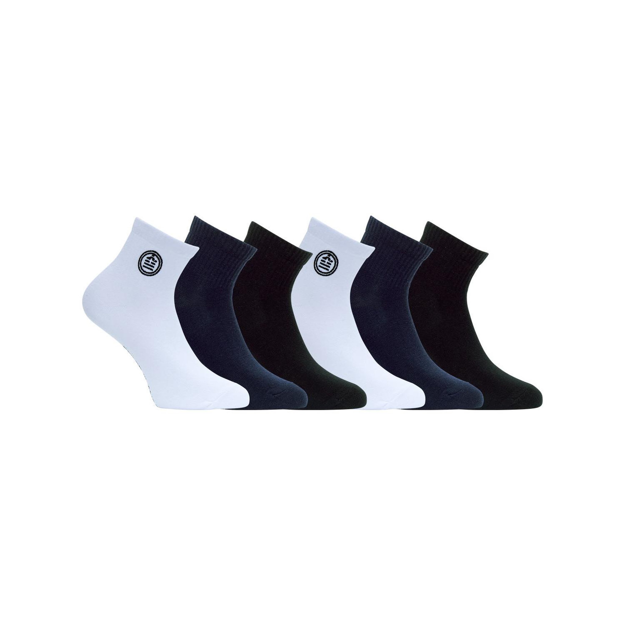 Voir la diapositive 1 : SERGE BLANCO Lot de 6 paires de chaussettes quarter en coton peigné Serge Blanco