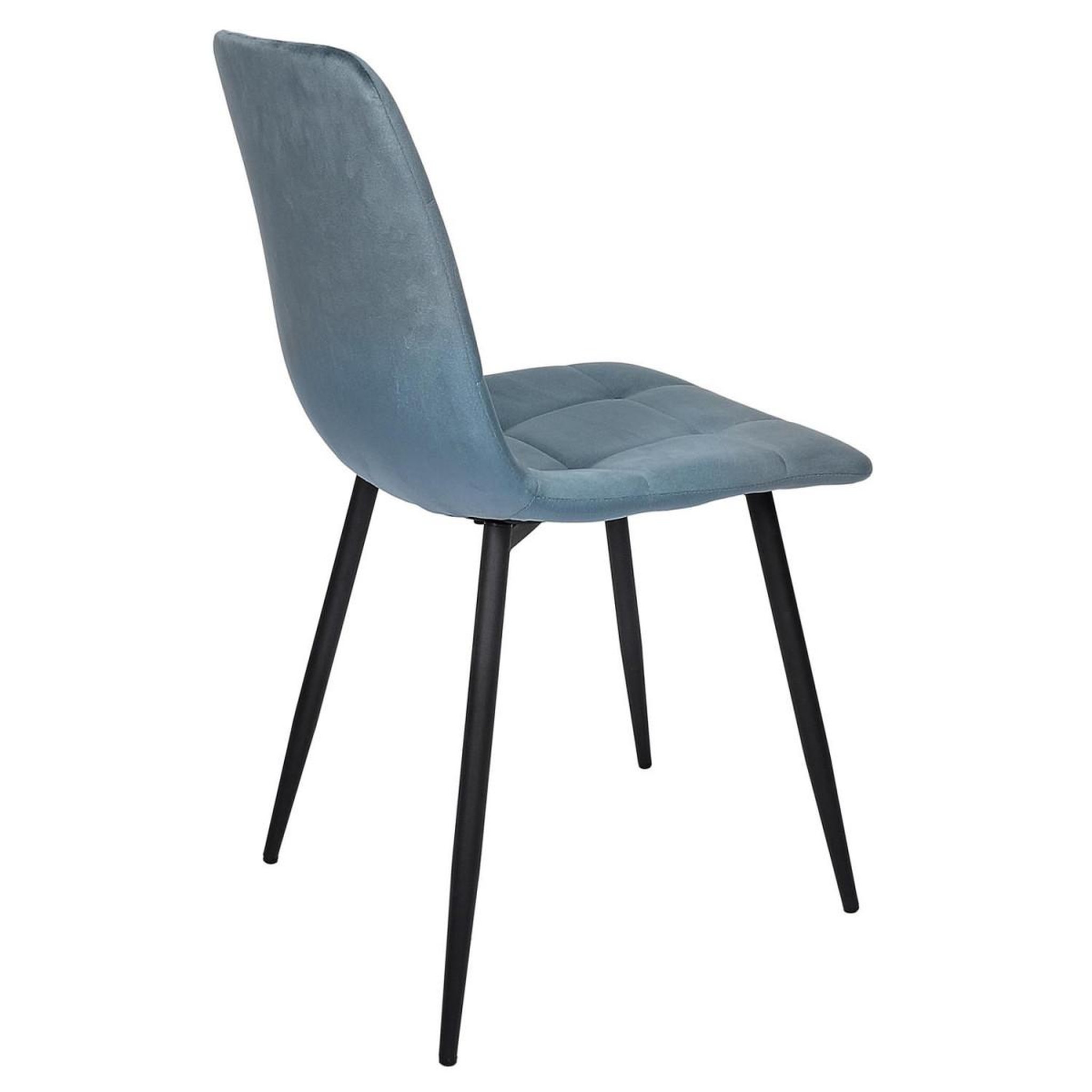 Voir la diapositive 6 : The Home Deco Factory Lot de 4 chaises  mateo  88cm bleu canard