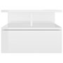Voir la diapositive 4 : VIDAXL Table de chevet flottante Blanc brillant Bois d'ingenierie