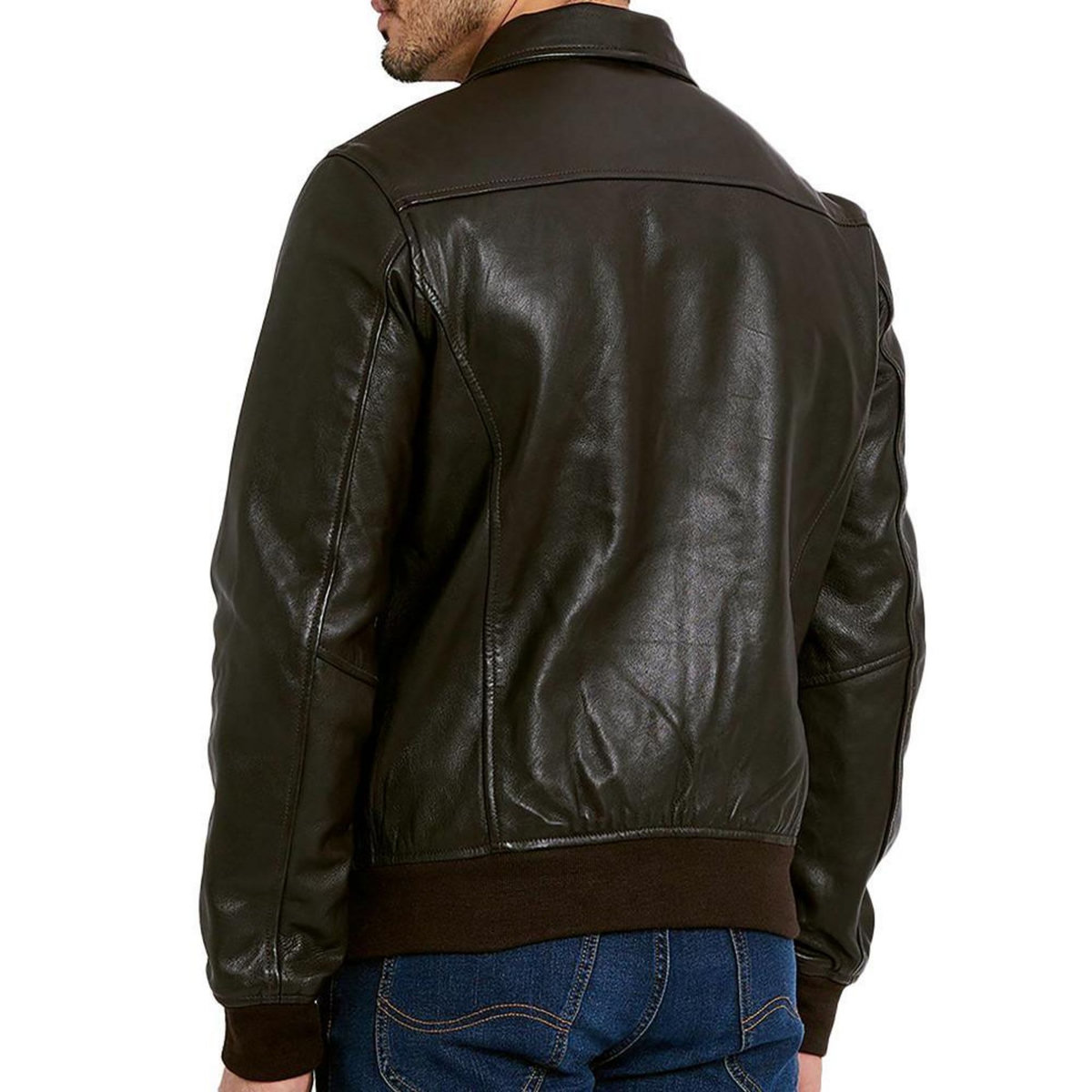 Schott Blouson cuir Marron Homme Schott Mens Leather Pilot
