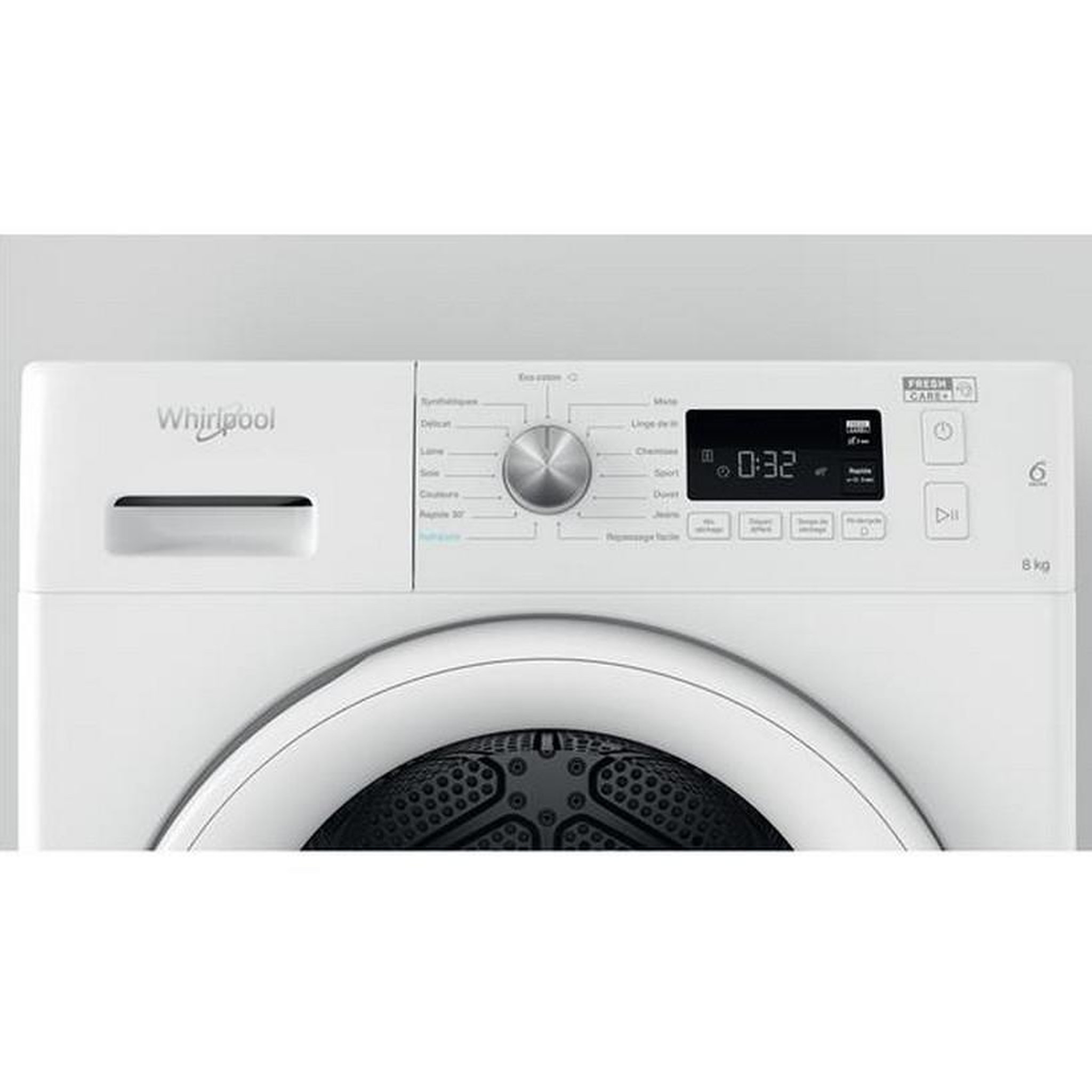 Voir la diapositive 5 : Whirlpool Sèche-linge à condensation 60cm 8kg blanc - fftcm118xbfr