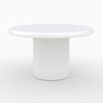 Rendez vous déco Table basse ronde en béton blanc cassé-Lulli