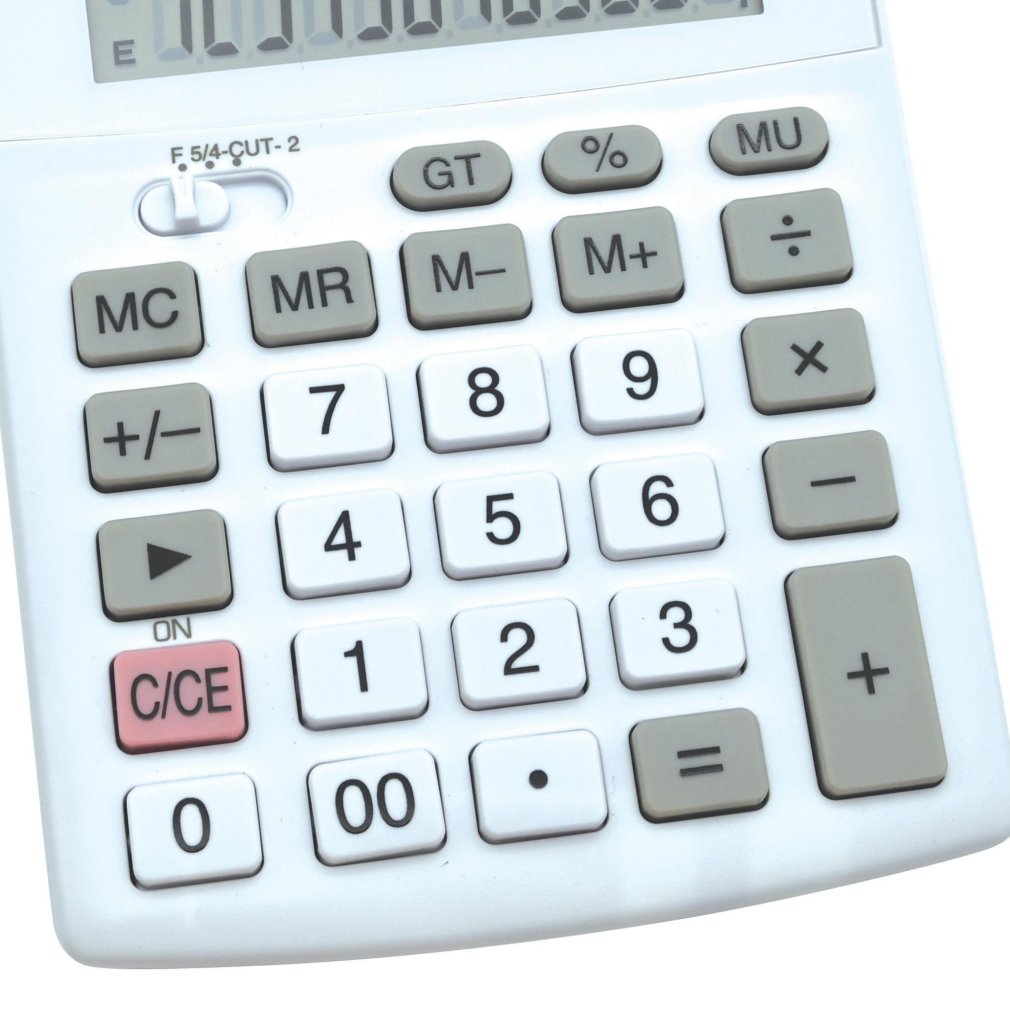 Voir la diapositive 3 : Lexibook Calculatrice de bureau 12 chiffres avec double alimentation