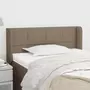 VIDAXL Tete de lit avec oreilles Taupe 103x16x78/88 cm Tissu