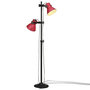 Voir la diapositive 1 : VIDAXL Lampadaire 25 W rouge delave 25x25x90/160 cm E27