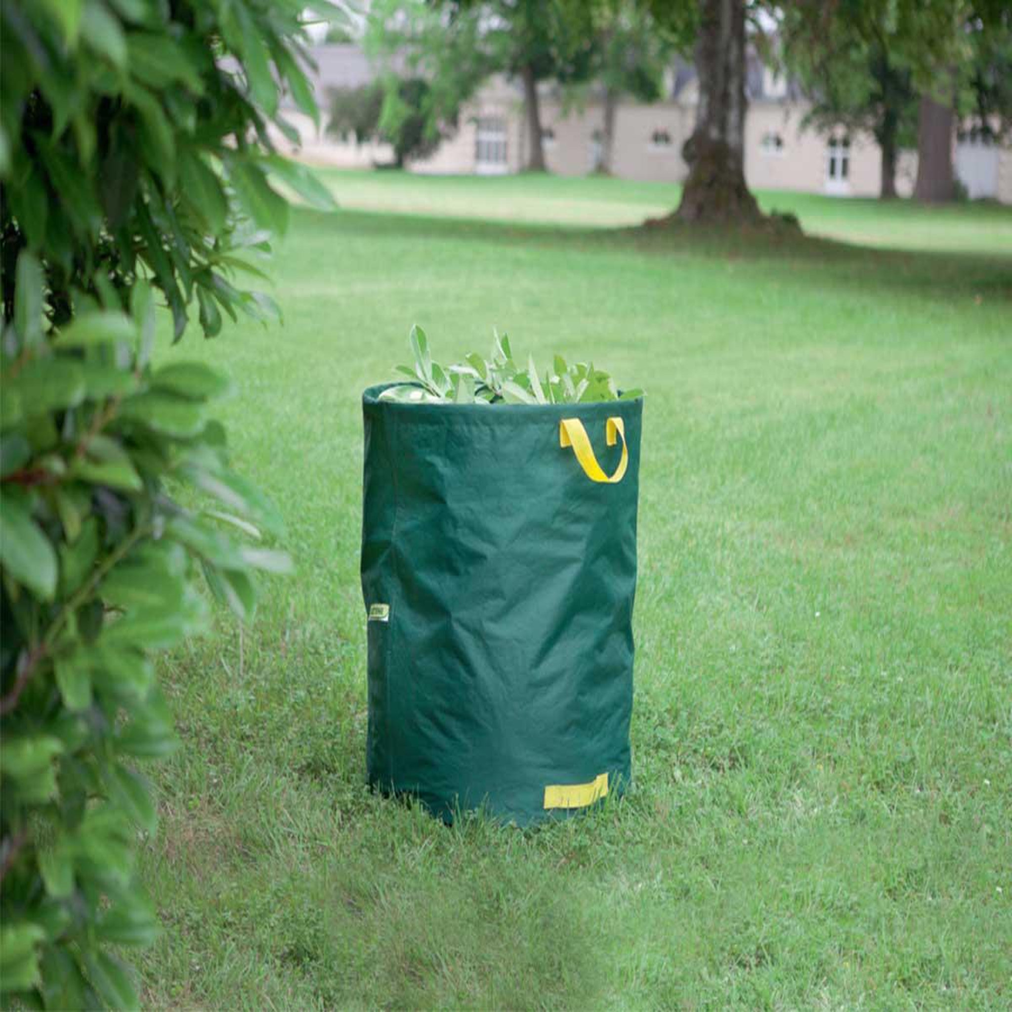 Voir la diapositive 2 : Nortene Sac déchets verts autostable avec poignées STANDBAG - Vert - 270 L