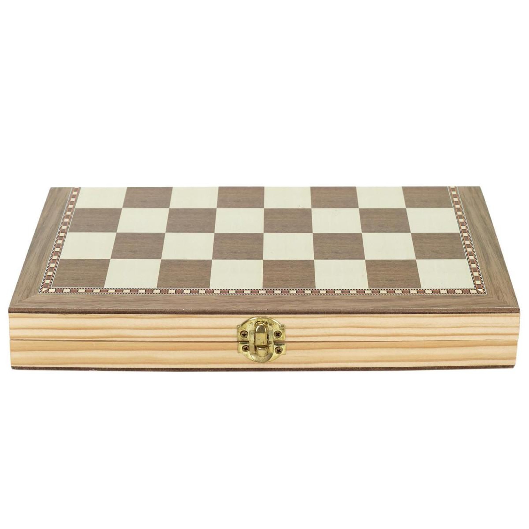 Voir la diapositive 2 : MISTER GADGET Jeu de société en bois  3 en 1  29cm naturel
