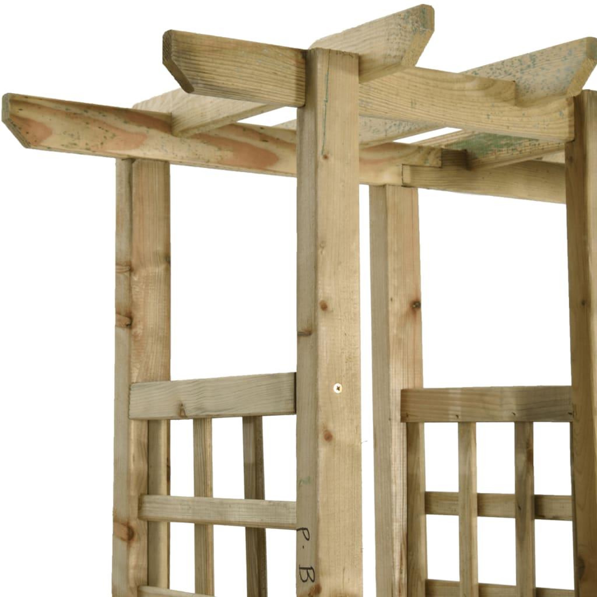 Voir la diapositive 5 : VIDAXL Pergola de jardin avec banc et jardinieres Bois de pin impregne