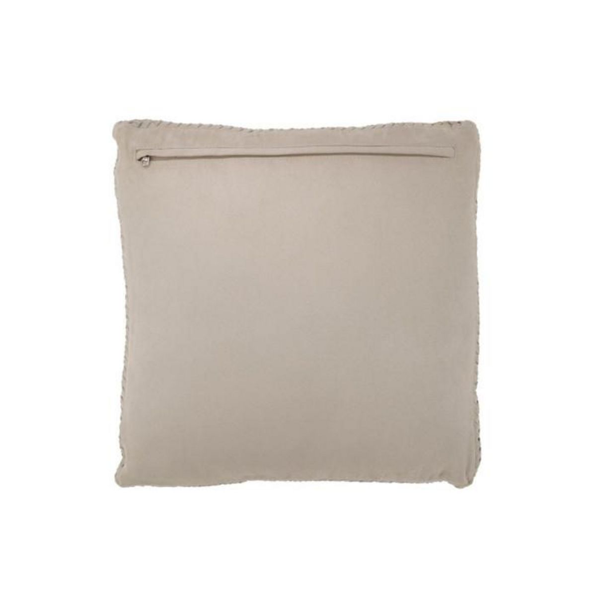 Paris Prix Coussin Tissé en Cuir  Coleman  45x45cm Gris