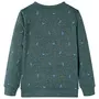 VIDAXL Sweatshirt pour enfants vert fonce melange 92