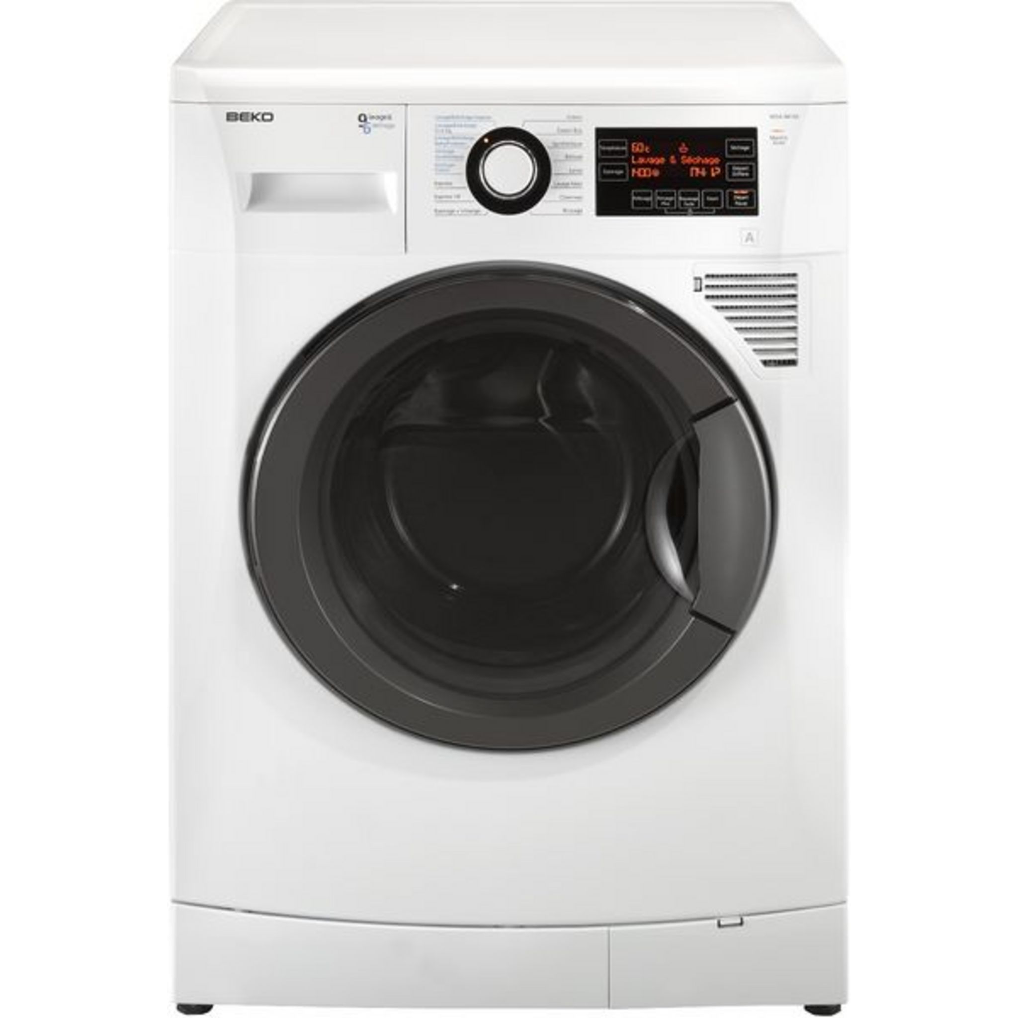 BEKO Lave-linge Séchant Hublot WDA 96160, 9 Kg, 1400 T/min, 6 Kg ...