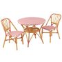 Voir la diapositive 6 : Paris Prix Table à Manger en Rotin  Danial  90cm Rose