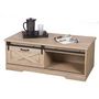 Voir la diapositive 2 : DIVERS Table basse New York 1 porte coulissante - Marron