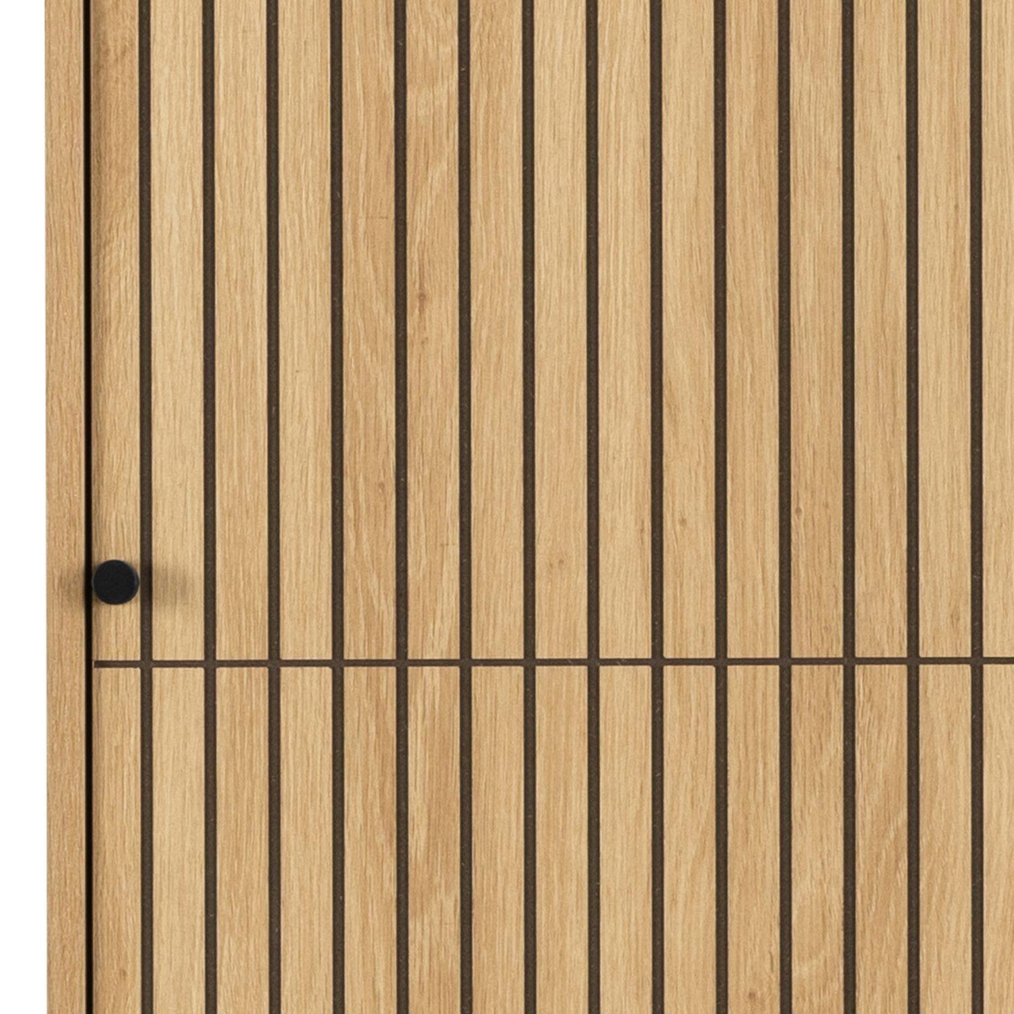 Voir la diapositive 6 : TOILINUX Armoire 2 portes et 2 étagères effet tasseaux baïkal - beige